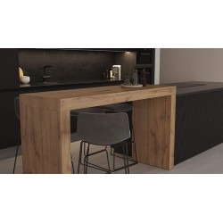 Table haute de cuisine - en bois