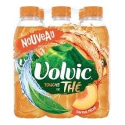 Volvic touche de thé saveur pêche pack de 24 Bella
